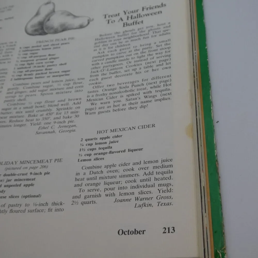 Vintage Southern Living 1987 Annual Recipes Hardcover Cookbook Oxmoor House